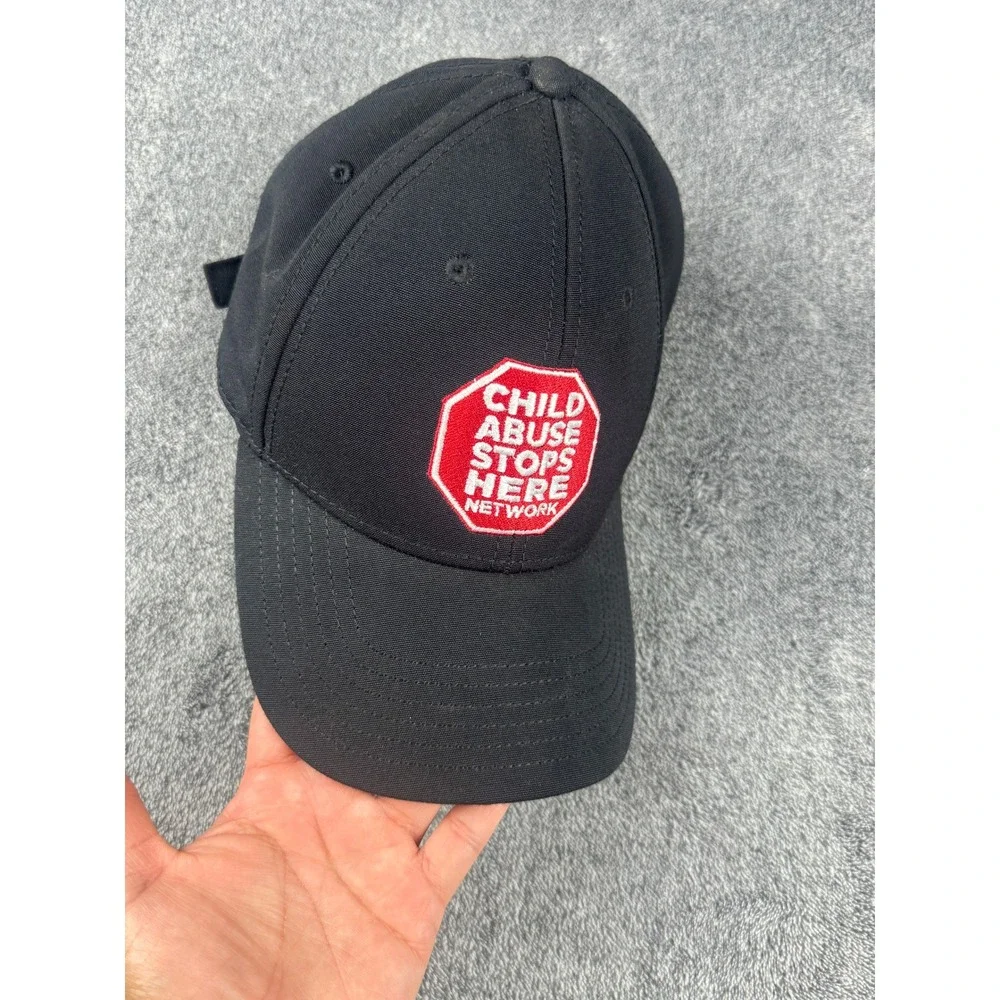 The North Face Black Hat Child Abuse Stops Here La Banderita Tortillas Strapback